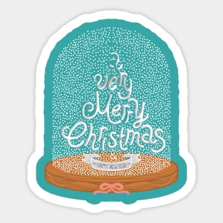 A VERY MERRY CHRISTMAS AND HAPPY NEW YEAR Sticker